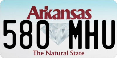 AR license plate 580MHU