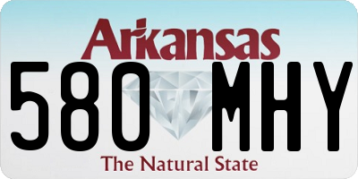 AR license plate 580MHY