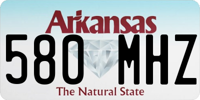 AR license plate 580MHZ