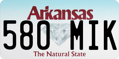 AR license plate 580MIK