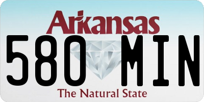 AR license plate 580MIN
