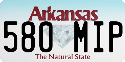 AR license plate 580MIP