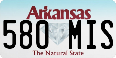 AR license plate 580MIS