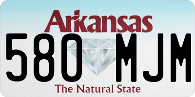 AR license plate 580MJM