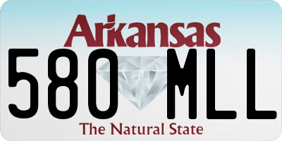 AR license plate 580MLL