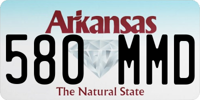 AR license plate 580MMD