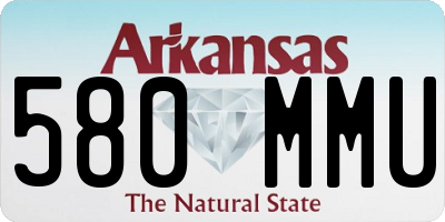 AR license plate 580MMU