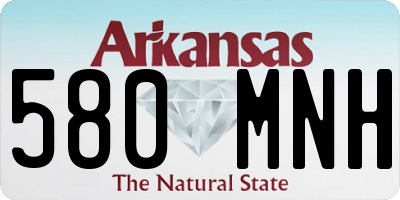 AR license plate 580MNH