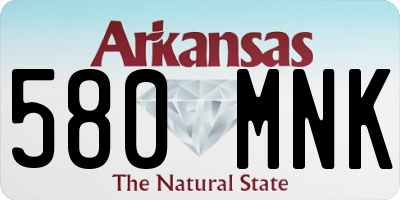 AR license plate 580MNK