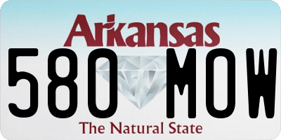 AR license plate 580MOW