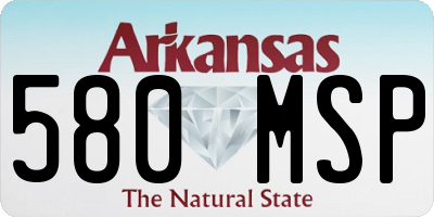 AR license plate 580MSP