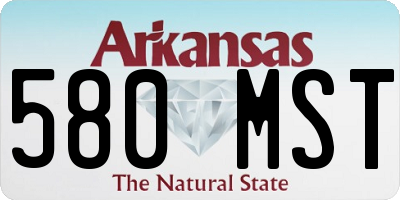 AR license plate 580MST