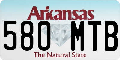 AR license plate 580MTB
