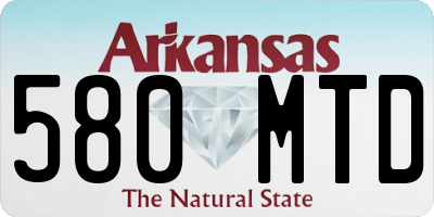 AR license plate 580MTD