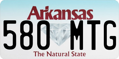 AR license plate 580MTG