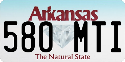 AR license plate 580MTI