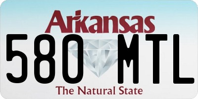 AR license plate 580MTL