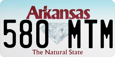 AR license plate 580MTM