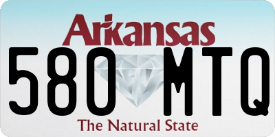 AR license plate 580MTQ