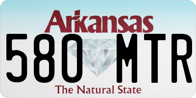AR license plate 580MTR
