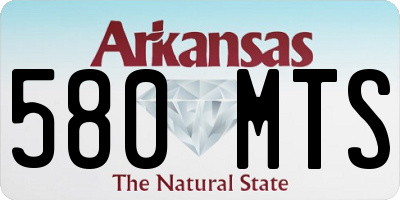 AR license plate 580MTS