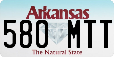 AR license plate 580MTT