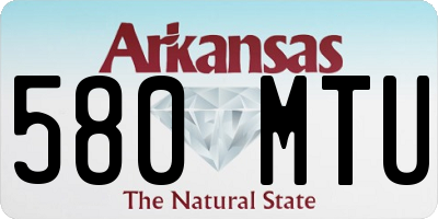 AR license plate 580MTU