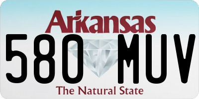 AR license plate 580MUV