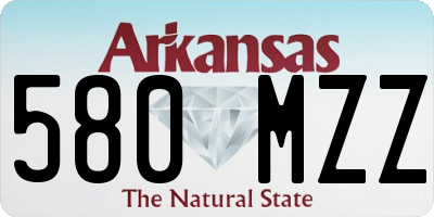 AR license plate 580MZZ