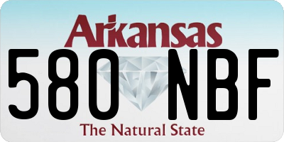 AR license plate 580NBF