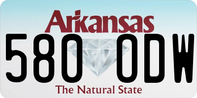 AR license plate 580ODW