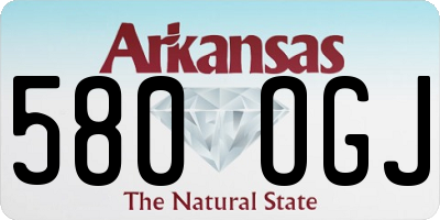 AR license plate 580OGJ