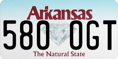 AR license plate 580OGT