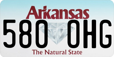 AR license plate 580OHG