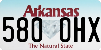 AR license plate 580OHX