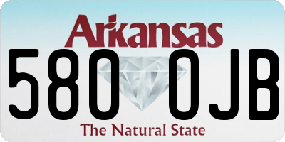 AR license plate 580OJB