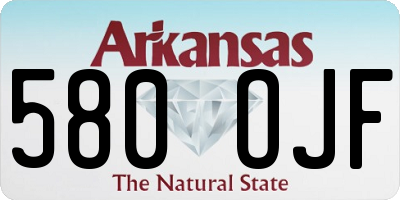 AR license plate 580OJF