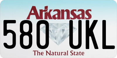 AR license plate 580UKL