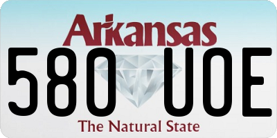 AR license plate 580UOE