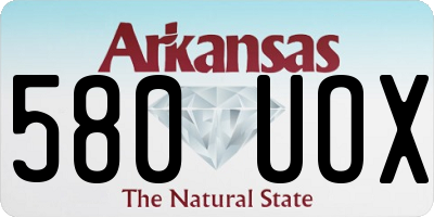 AR license plate 580UOX