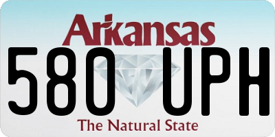 AR license plate 580UPH