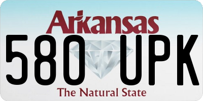 AR license plate 580UPK