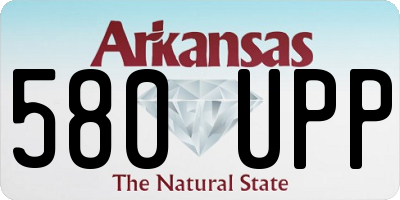 AR license plate 580UPP