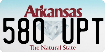 AR license plate 580UPT