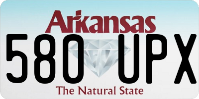 AR license plate 580UPX
