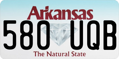AR license plate 580UQB