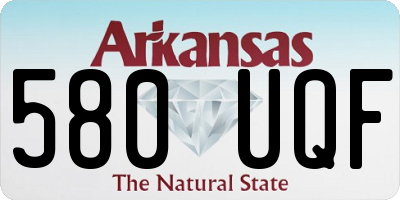 AR license plate 580UQF