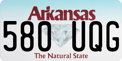AR license plate 580UQG