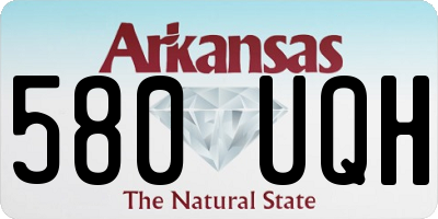 AR license plate 580UQH
