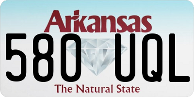 AR license plate 580UQL